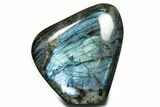 Flashy Free-Standing Polished Labradorite - Brilliant Blue #361965-1